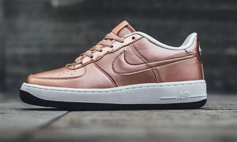 nike air force 1 grijs met rose goud|nike air force 1 sneakers.